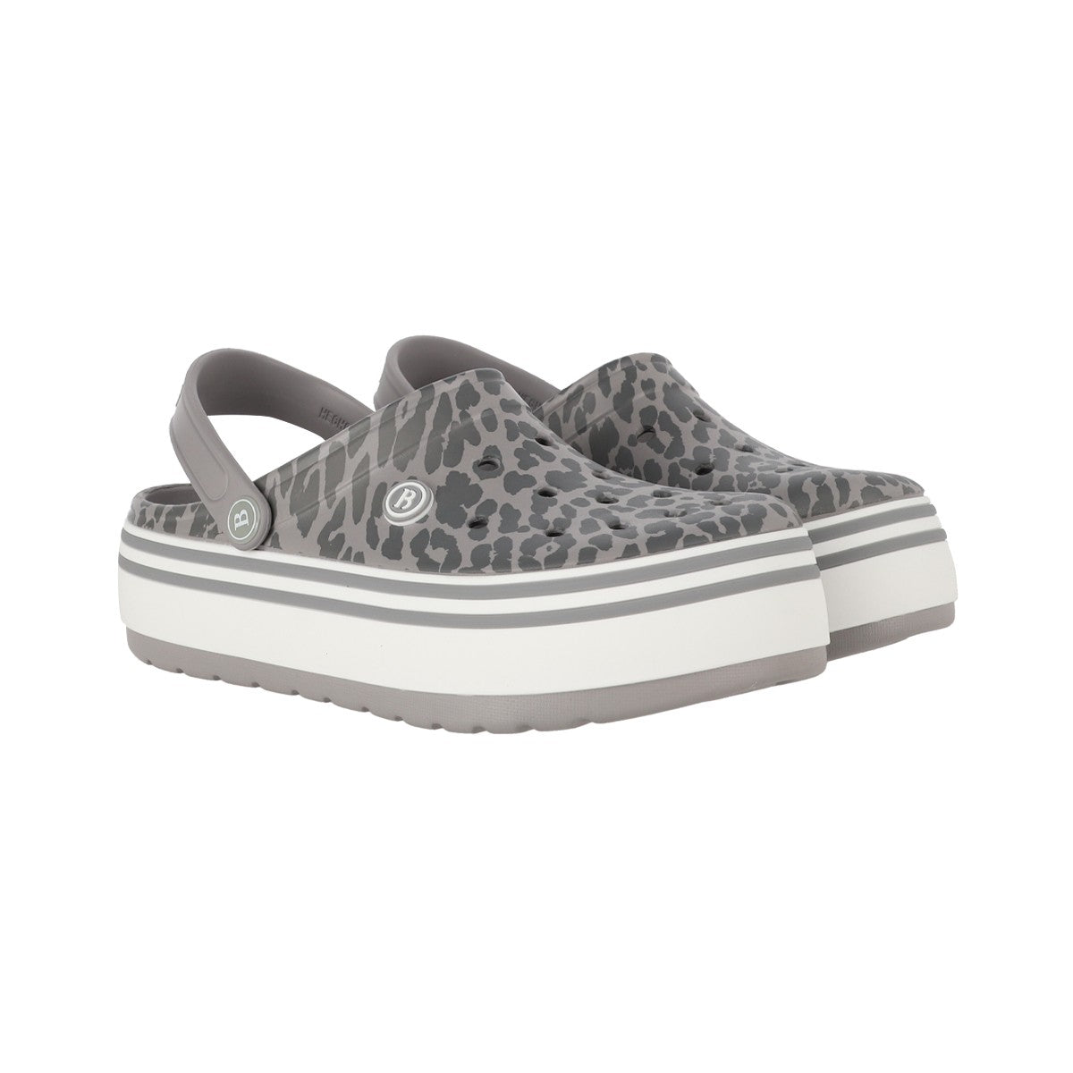 Zuecos EVA Mujer Airline High Gris Print