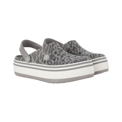 Zuecos EVA Mujer Airline High Gris Print