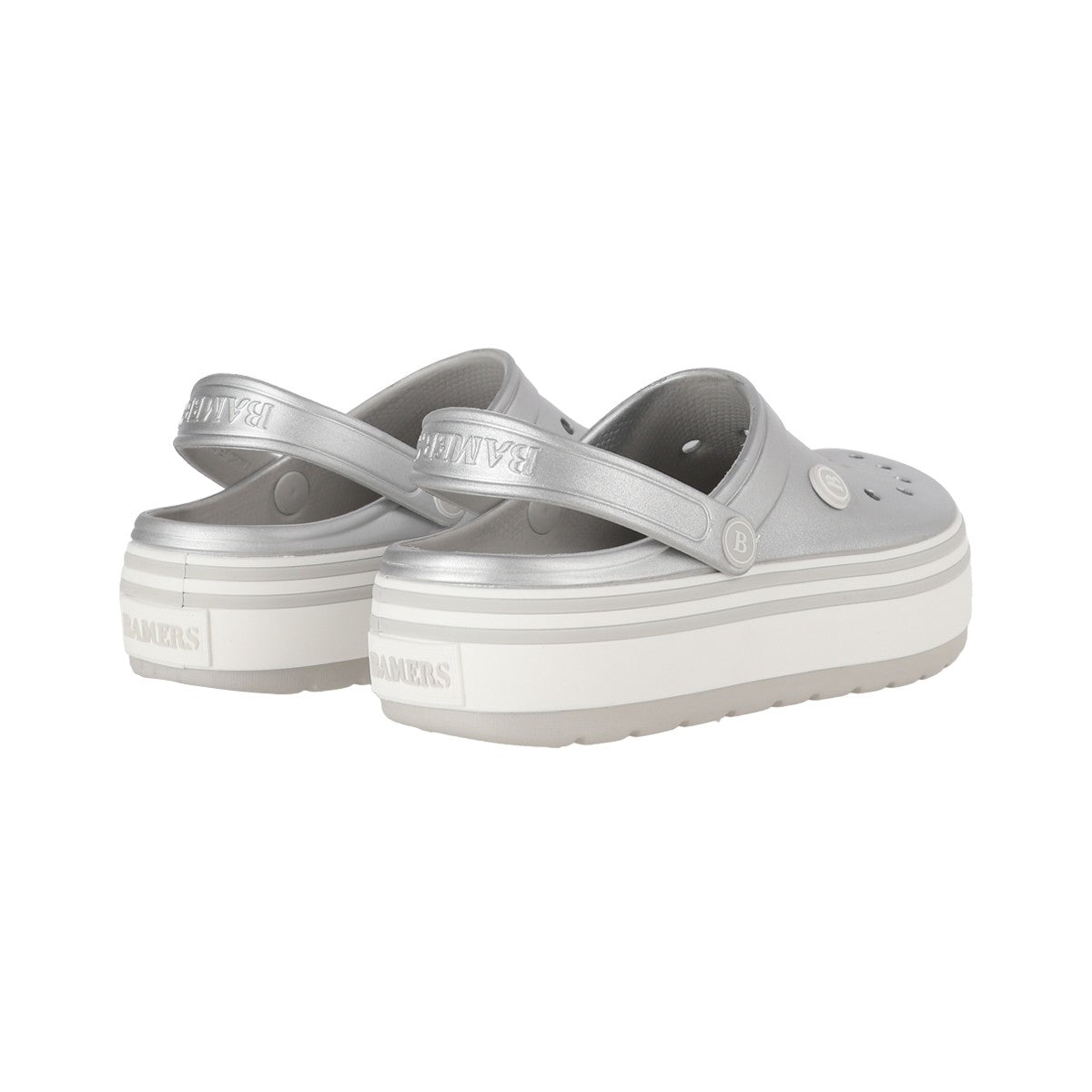 Zuecos EVA Mujer Airline High Plateado