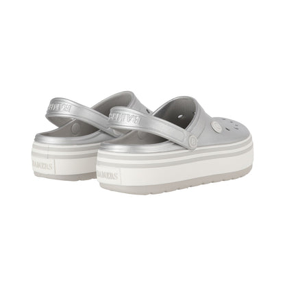 Zuecos EVA Mujer Airline High Plateado