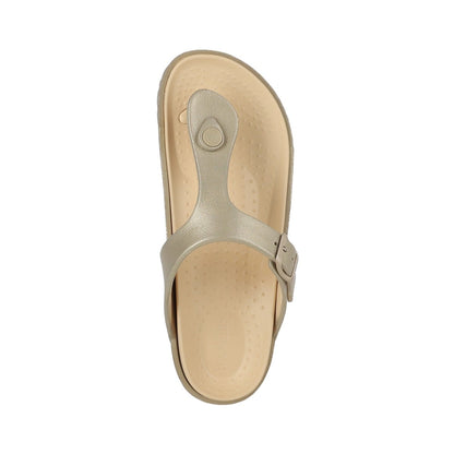 Sandalias Mujer New Capri Vegan Dorado
