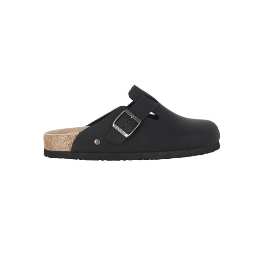 Zuecos Mujer Classic Buckle Negro