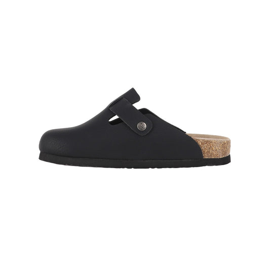 Zuecos Mujer Classic Buckle Negro