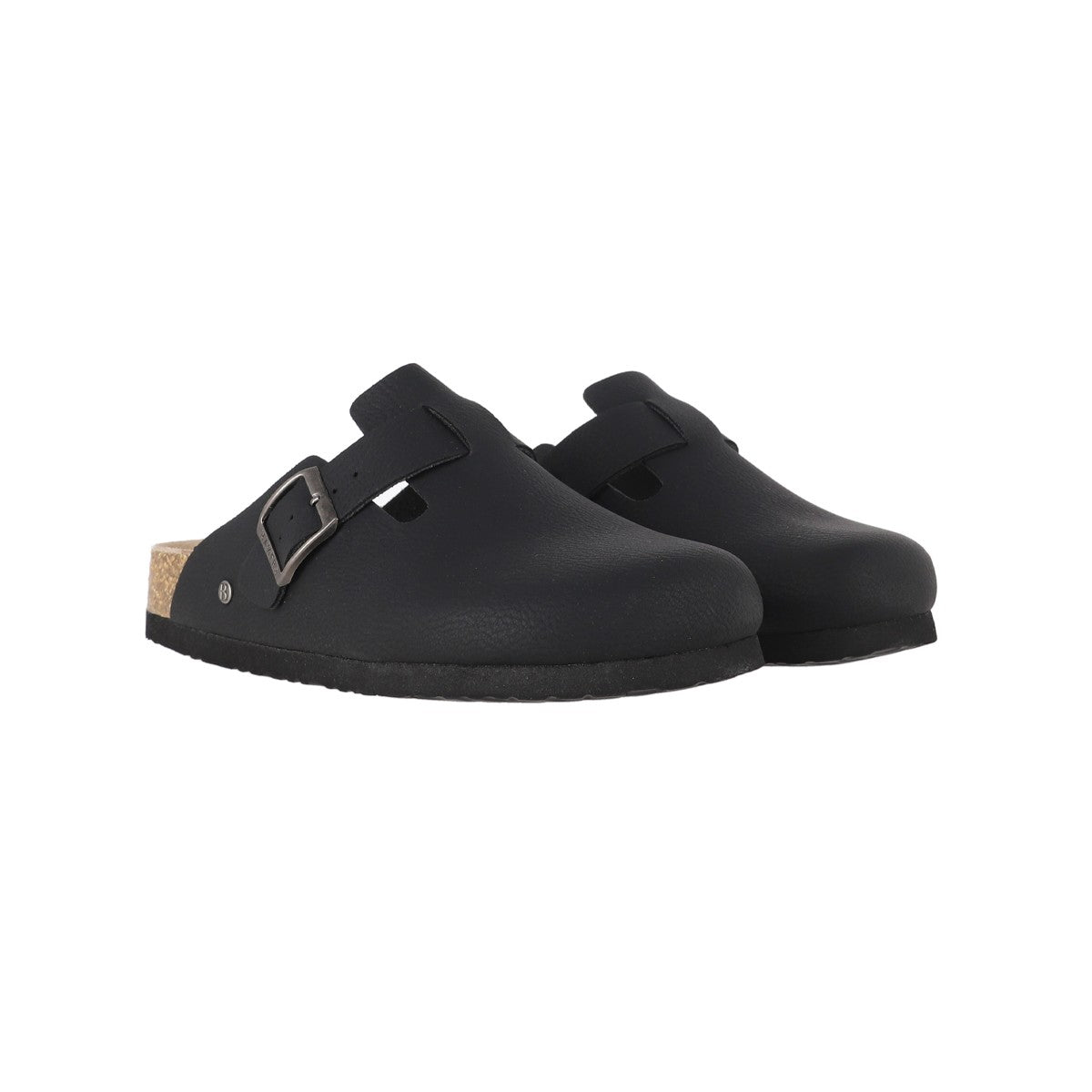 Zuecos Mujer Classic Buckle Negro