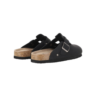 Zuecos Mujer Classic Buckle Negro