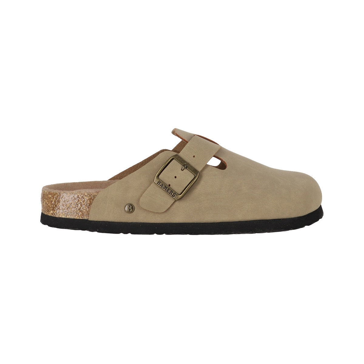 Zuecos Mujer Classic Buckle Beige Oscuro