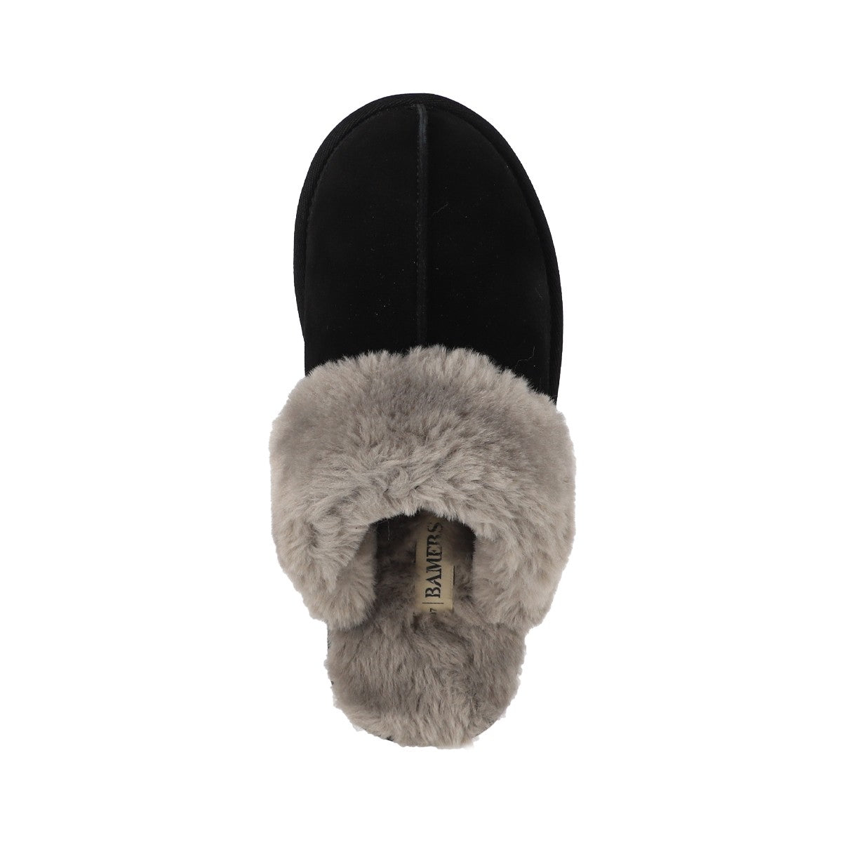 Pantuflas Mujer Fur Leather II Negro