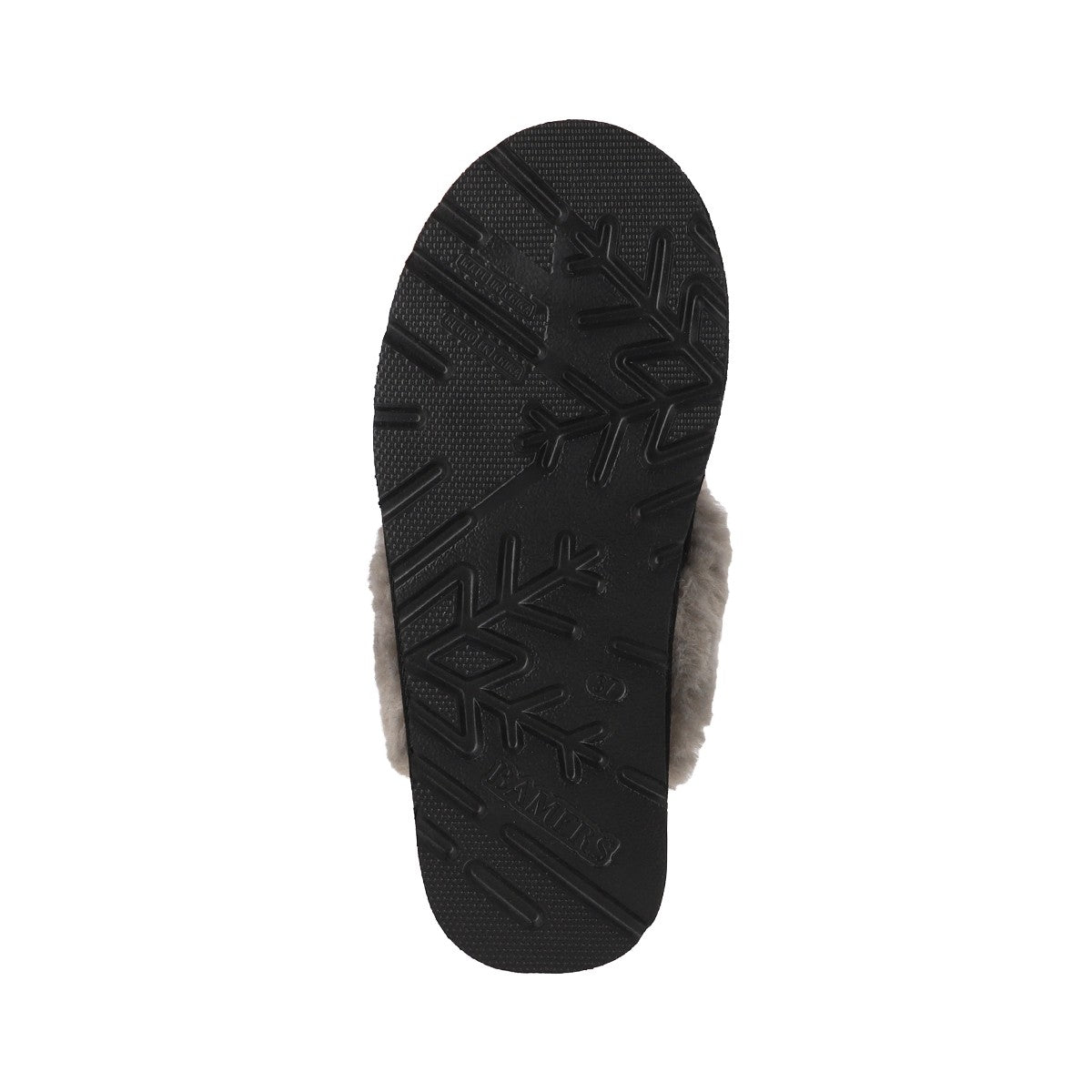 Pantuflas Mujer Fur Leather II Negro