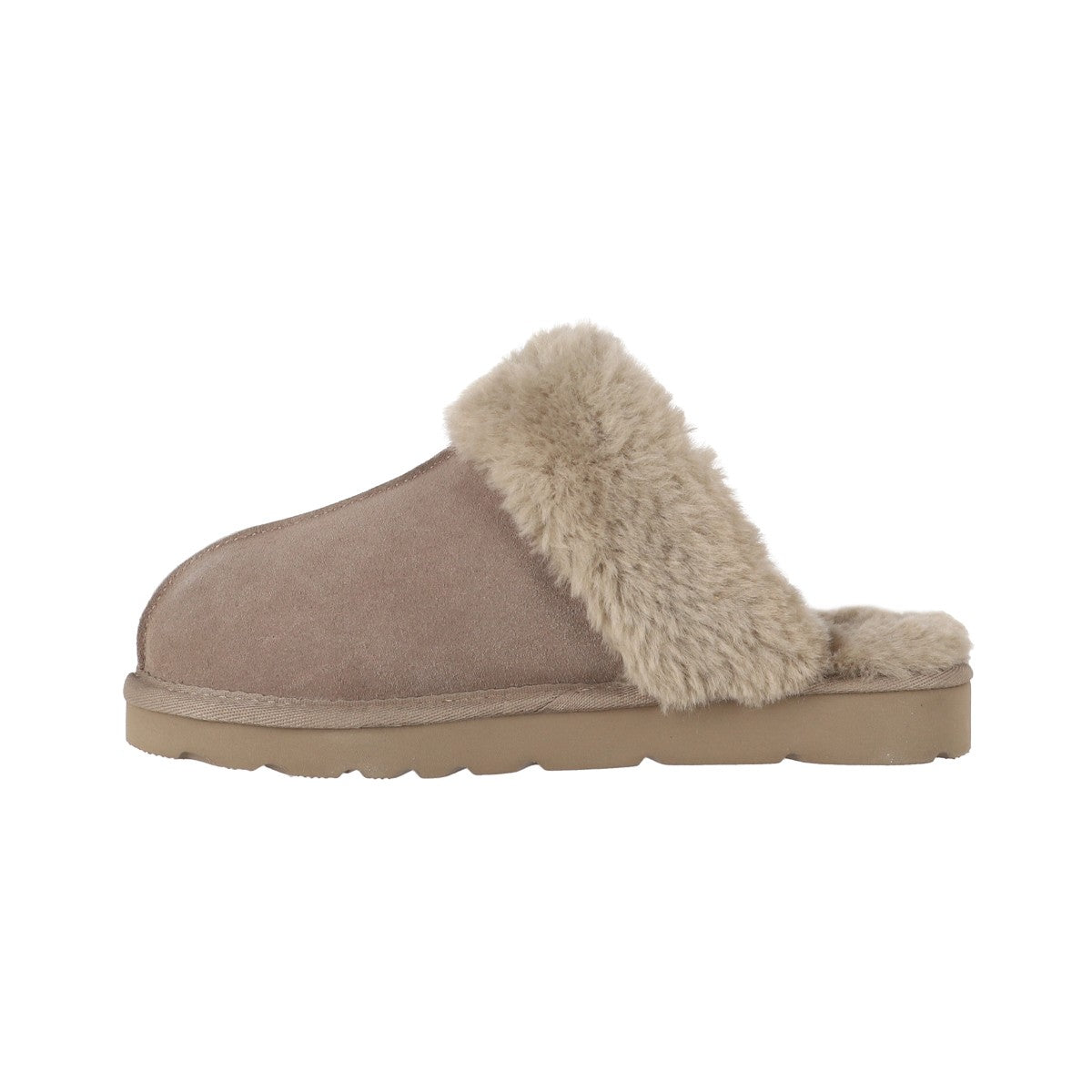 Pantuflas Mujer Fur Leather II Taupe