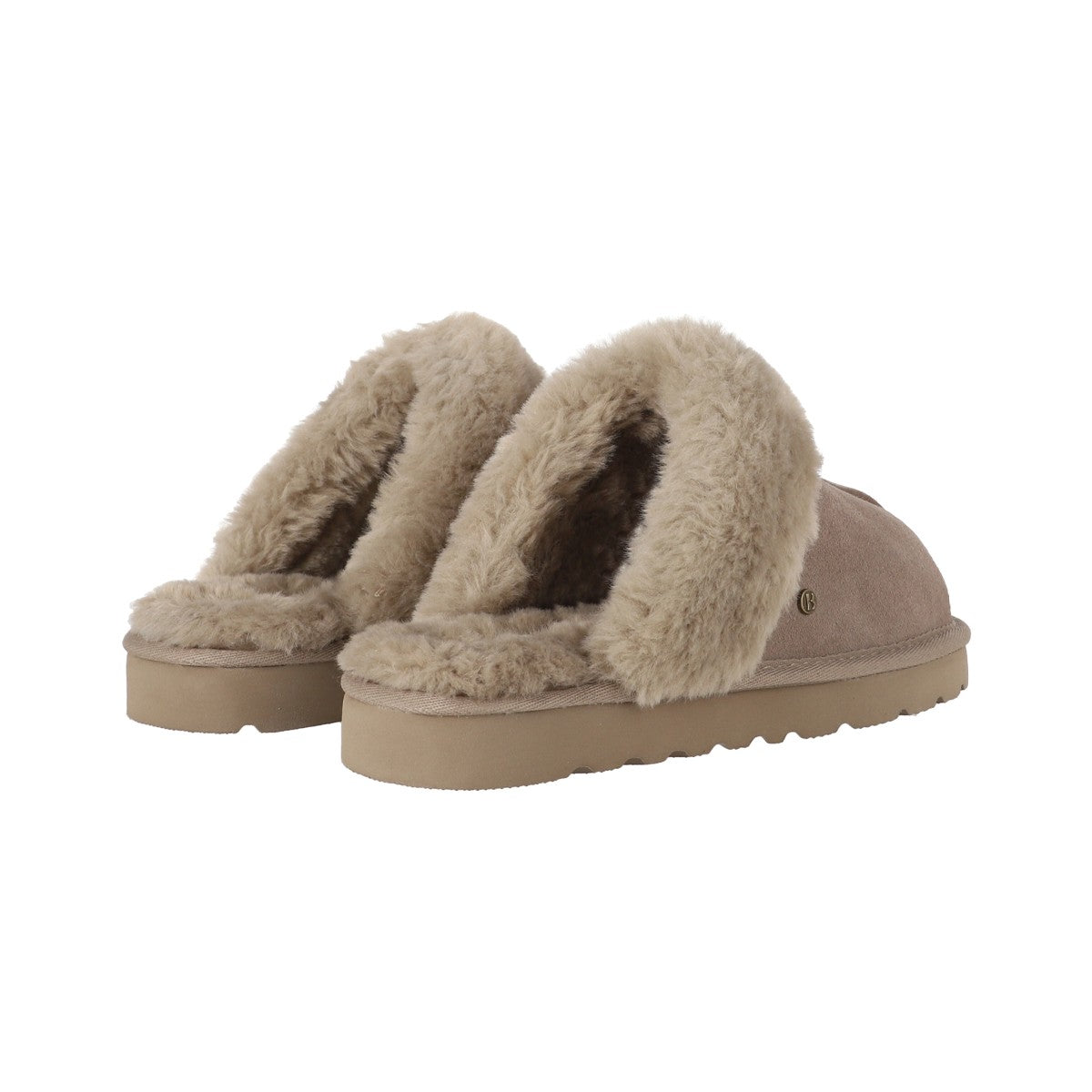 Pantuflas Mujer Fur Leather II Taupe
