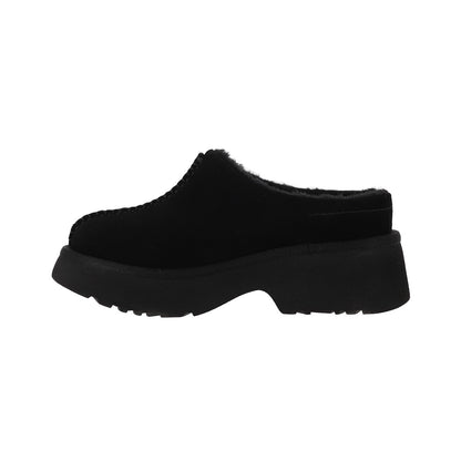 Pantuflas Mujer Luisiana Leather Negro