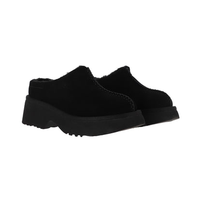 Pantuflas Mujer Luisiana Leather Negro