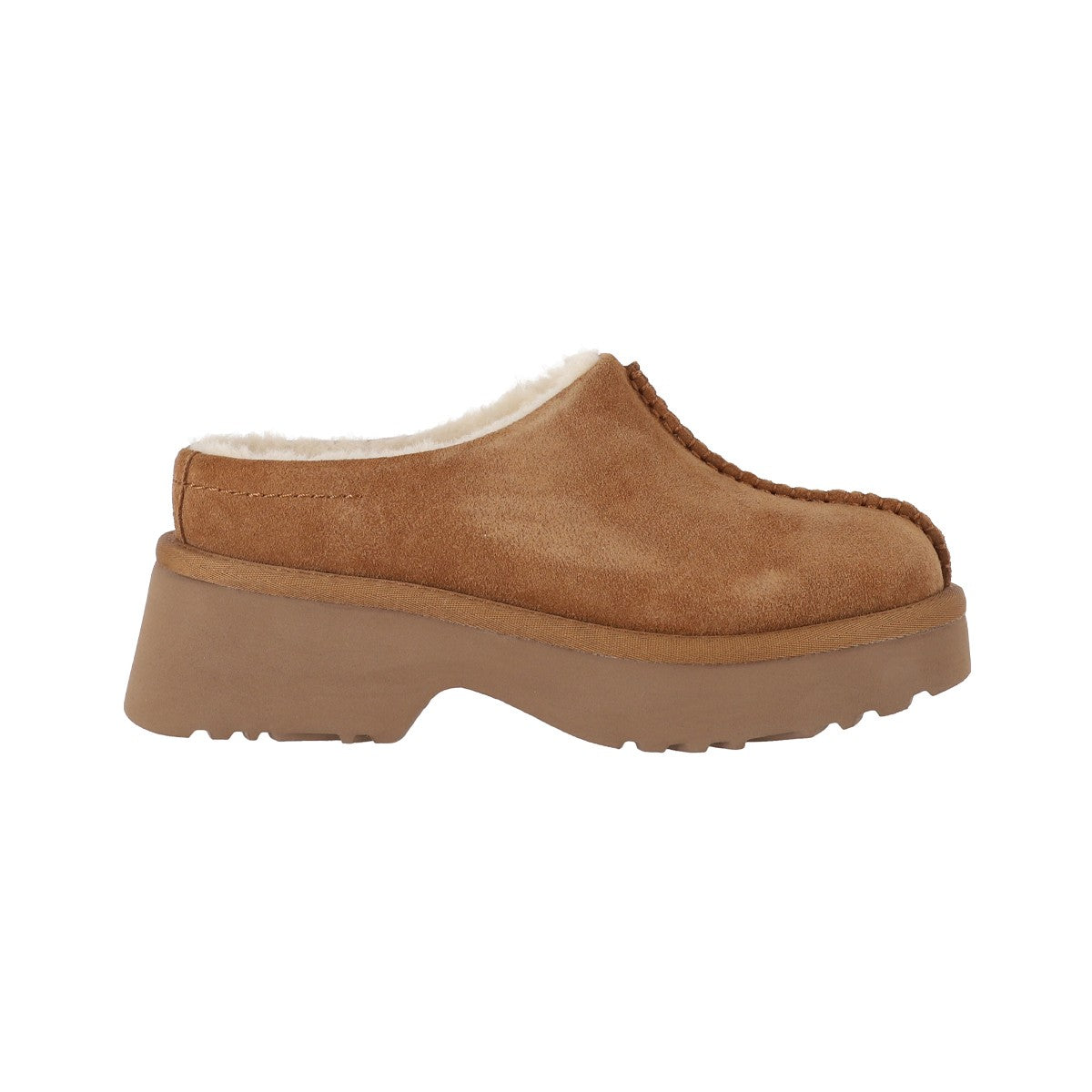 Pantuflas Mujer Luisiana Leather Caramel