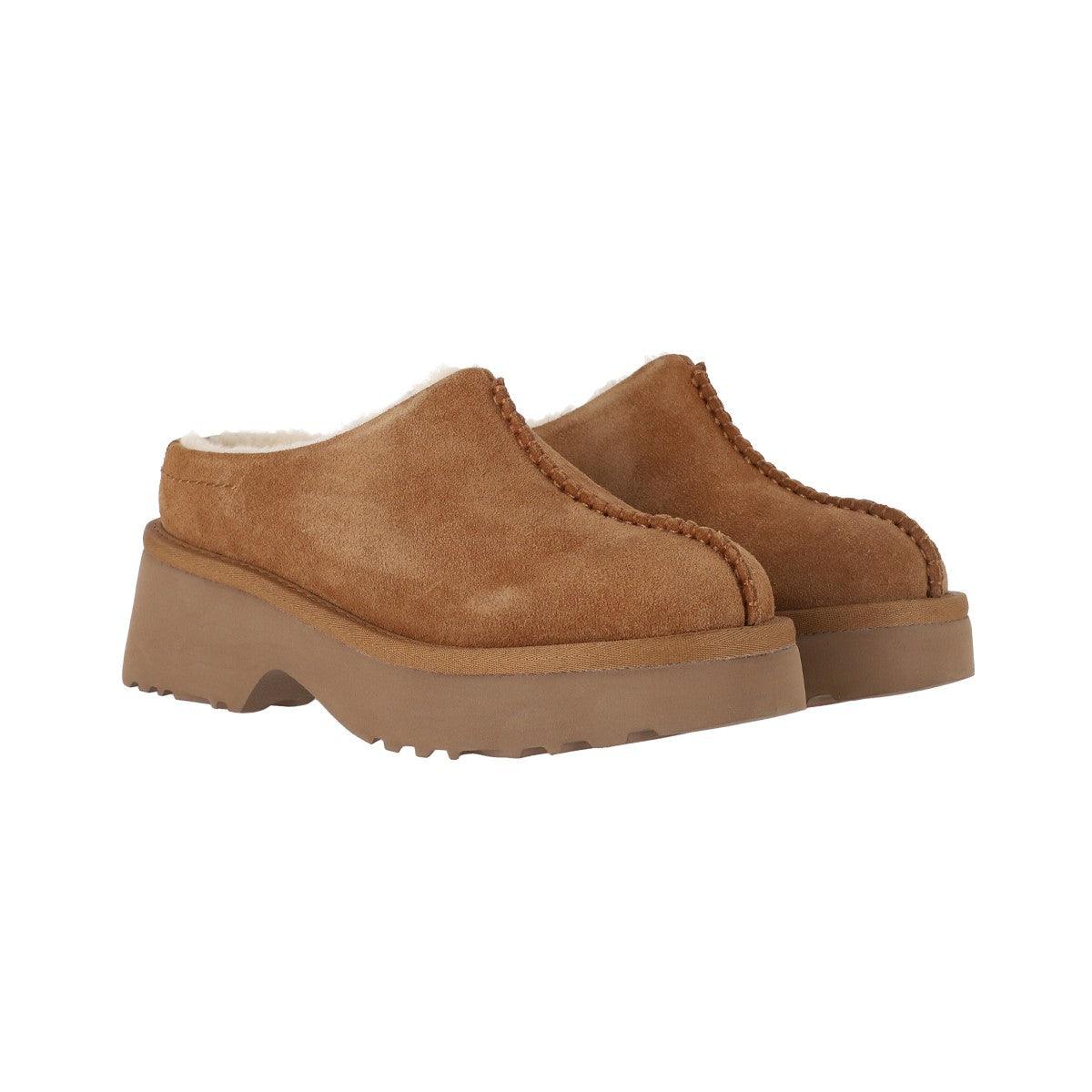 Pantuflas Mujer Luisiana Leather Caramel