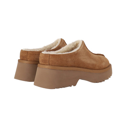 Pantuflas Mujer Luisiana Leather Caramel