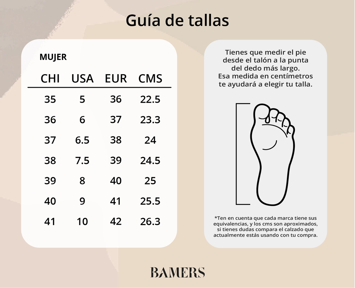Guía de tallas