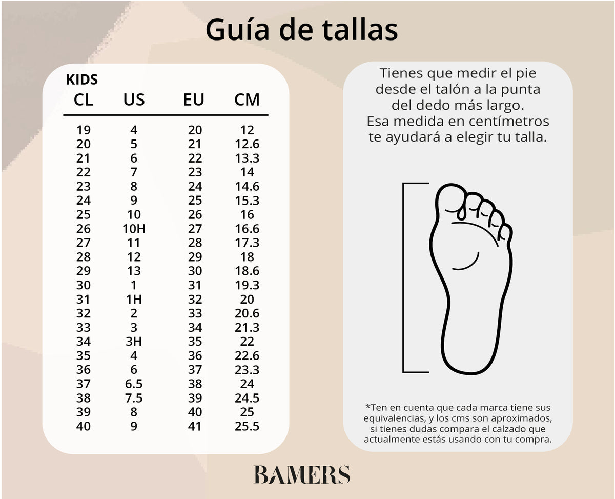 Guía de tallas