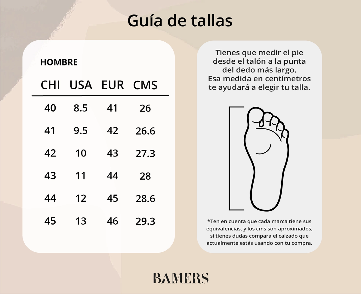 Guía de tallas